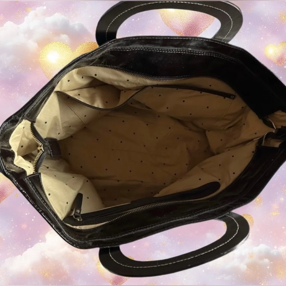 Kate Spade Vintage Black Patent Leather Fulham Tote - Picture 4 of 10